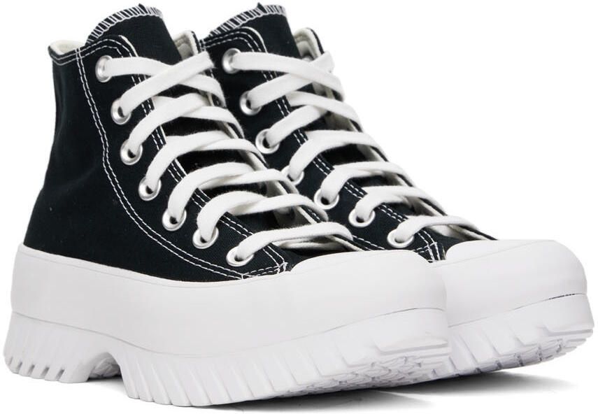 Converse Black & White Chuck Taylor All Star Lugged 2.0 High Sneakers - Picture 3
