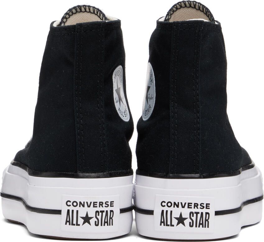 Converse Black & White Chuck Taylor All Star Platform Hi Sneakers