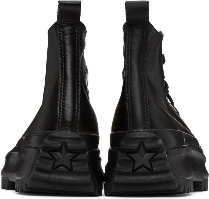 Converse Black Leather Run Star Hike High Sneakers - Picture 6