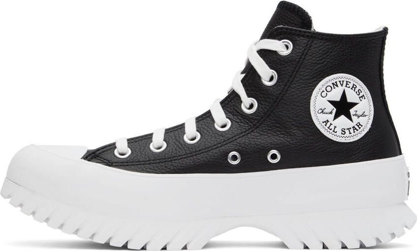 Converse Black Leather Chuck Taylor All Star Lugged 2.0 Sneakers - Picture 3