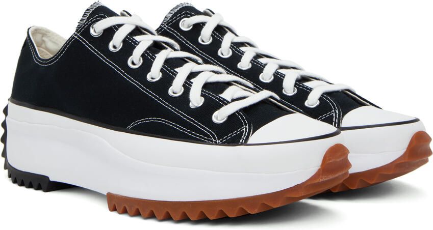 Converse Black Run Star Hike Low Sneakers - Picture 9