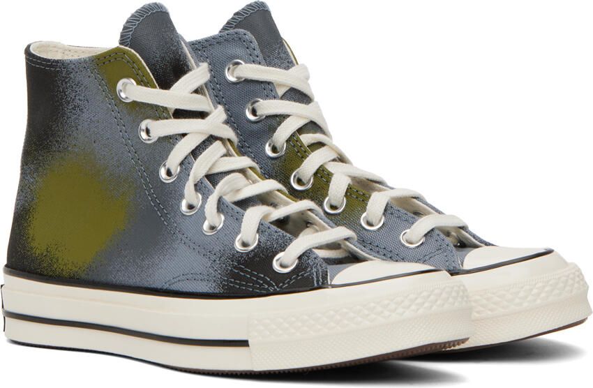 Converse Blue Chuck 70 Spray Paint Sneakers - Picture 3