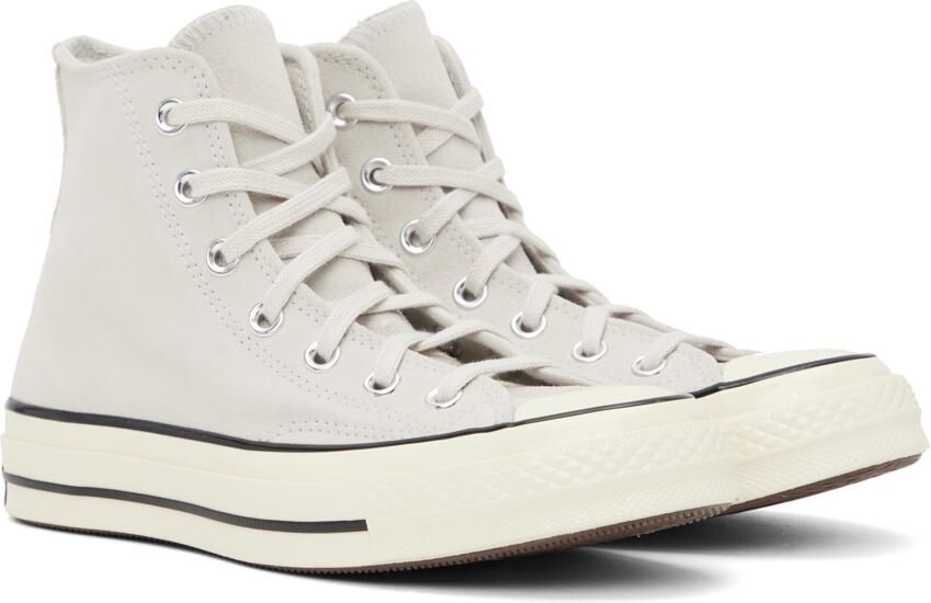 Converse Gray Chuck 70 Suede Sneakers - Picture 2