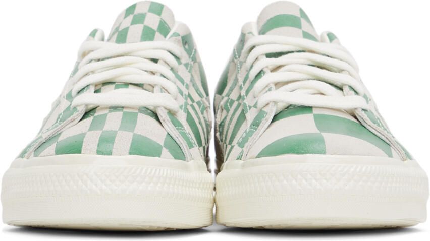 Converse Green & Grey Warped Board Sneakers - Picture 3