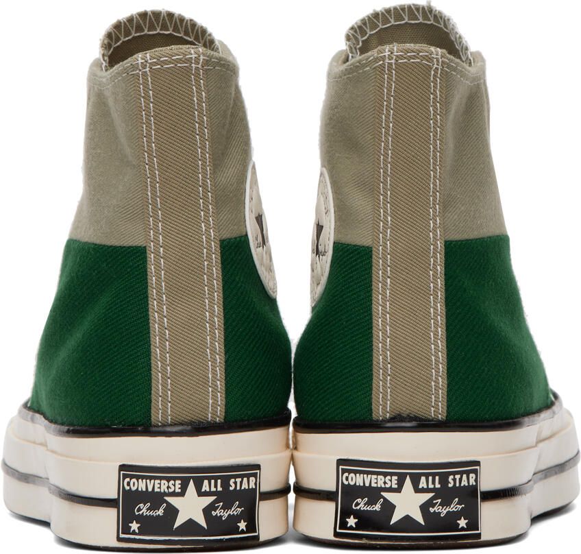 Converse Green Chuck 70 Colorblocked Sneakers