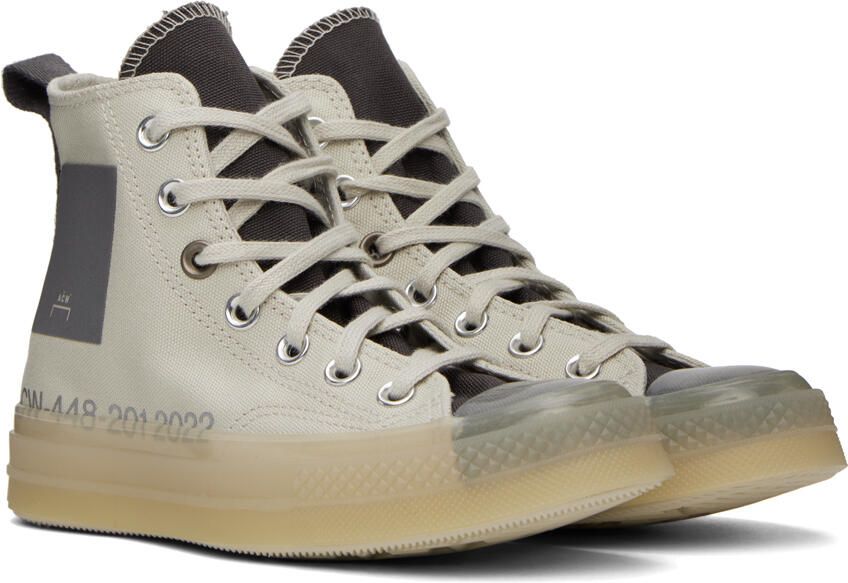 Converse Off-White & Gray A-COLD-WALL* Edition Chuck 70 Sneakers - Picture 2