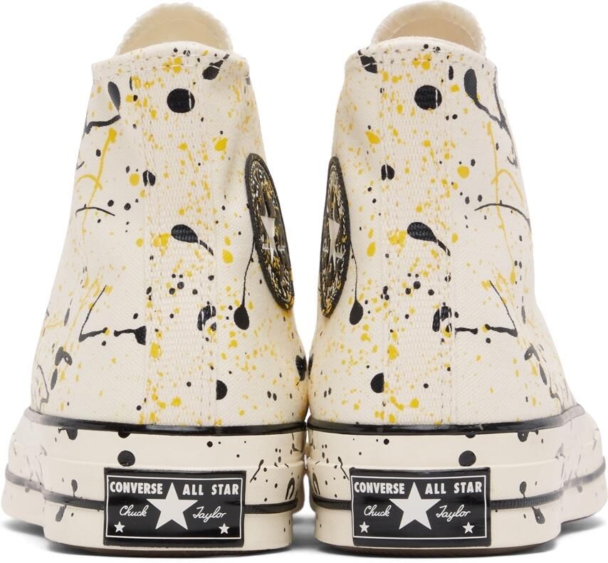 Converse Off-White Paint Splatter Chuck 70 Hi Sneakers