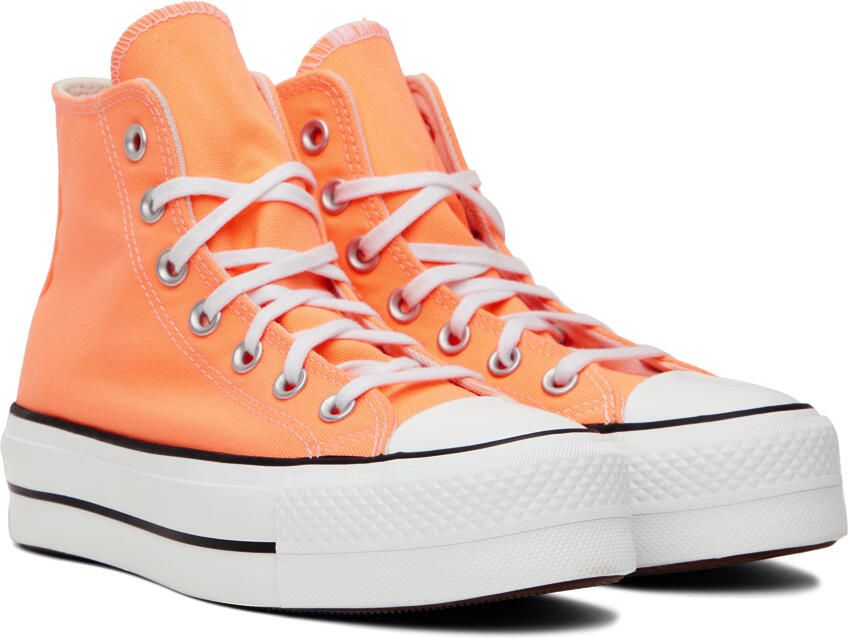 Converse Orange Chuck Taylor All Star Lift Platform Sneakers - Picture 2