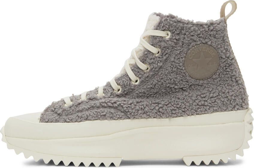 Converse Purple Sherpa Run Star Hike Sneakers - Picture 5