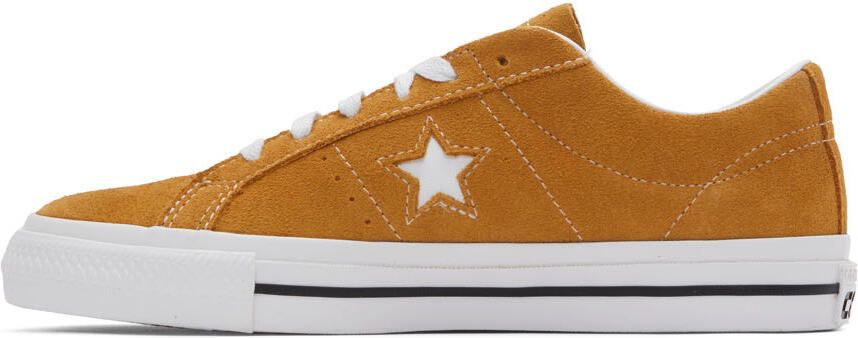 Converse Tan Suede One Star Pro Sneakers - Picture 3