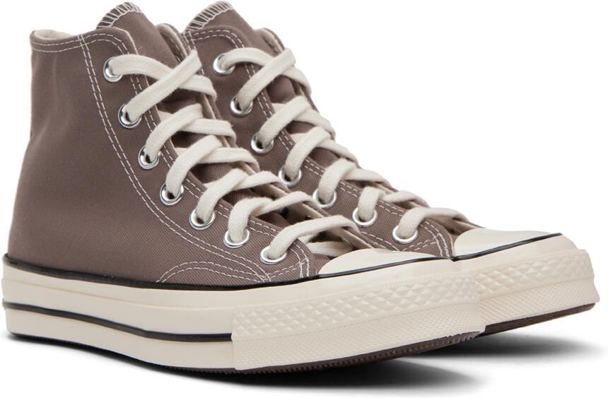 Converse Taupe Chuck 70 High-Top Sneakers - Picture 2