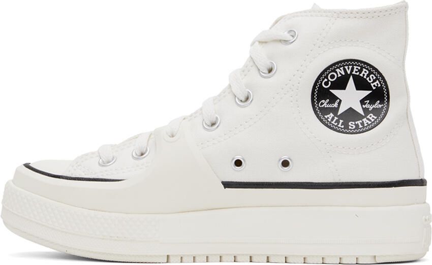 Converse White All Star Construct Sneakers - Picture 3