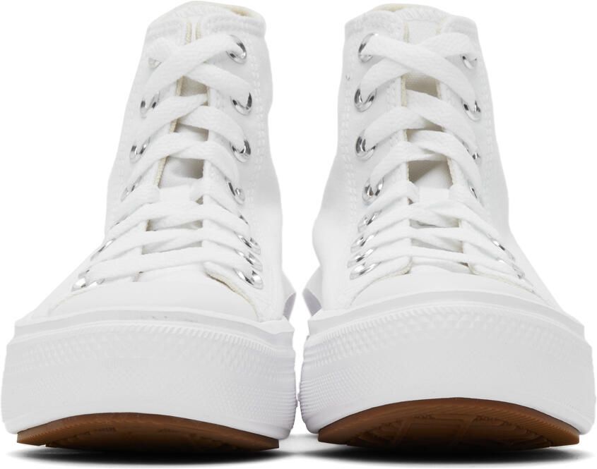 Converse White Chuck Taylor All Star Move Hi Sneakers - Picture 2