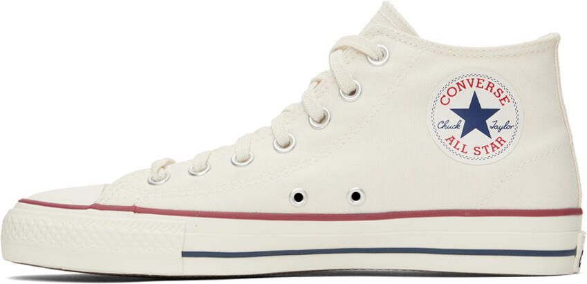 Converse White CTAS Pro Mid Sneakers - Picture 3
