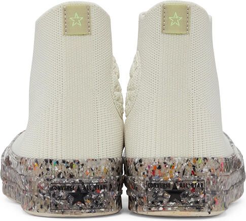 Converse White Renew Chuck 70 Knit High Top Sneakers - Picture 4