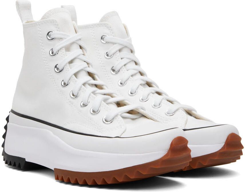 Converse White Run Star Hike Hi Sneakers - Picture 3
