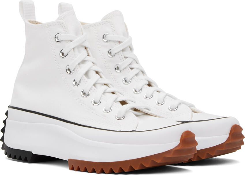 Converse White Run Star Hike Hi Sneakers - Picture 6