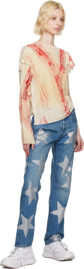 Converse White Run Star Legacy CX High Top Sneakers - Picture 5