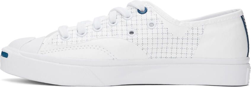 Converse White Tyvek Jack Purcell Rally Low Sneakers - Picture 4