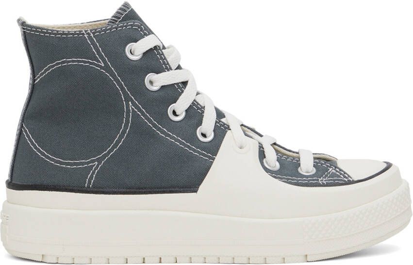 Converse Gray & White Chuck Taylor All Star Construct Sneakers