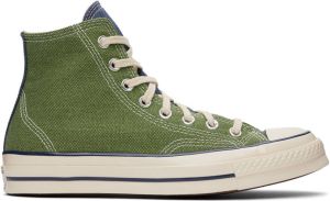 Converse Green & Navy Chuck 70 Hi Sneakers