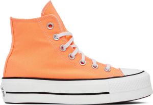 Converse Orange Chuck Taylor All Star Lift Platform Sneakers