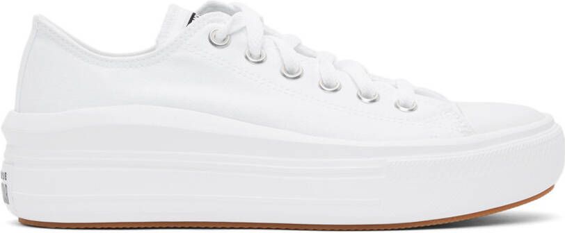 Converse White Chuck Taylor All Star Move Ox Sneakers - Picture 1