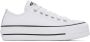 Converse White Leather Chuck Taylor All Star Platform Low Sneakers - Thumbnail 1