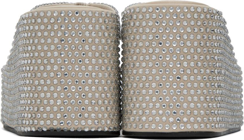 Coperni Beige Crystal Embellished Sandals