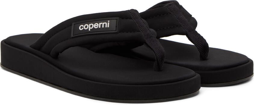 Coperni Black Quilted Flip Flops - Picture 2