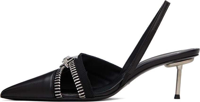 Coperni Black Zip Heels - Picture 3