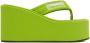 Coperni Green Wedge Sandals - Thumbnail 1