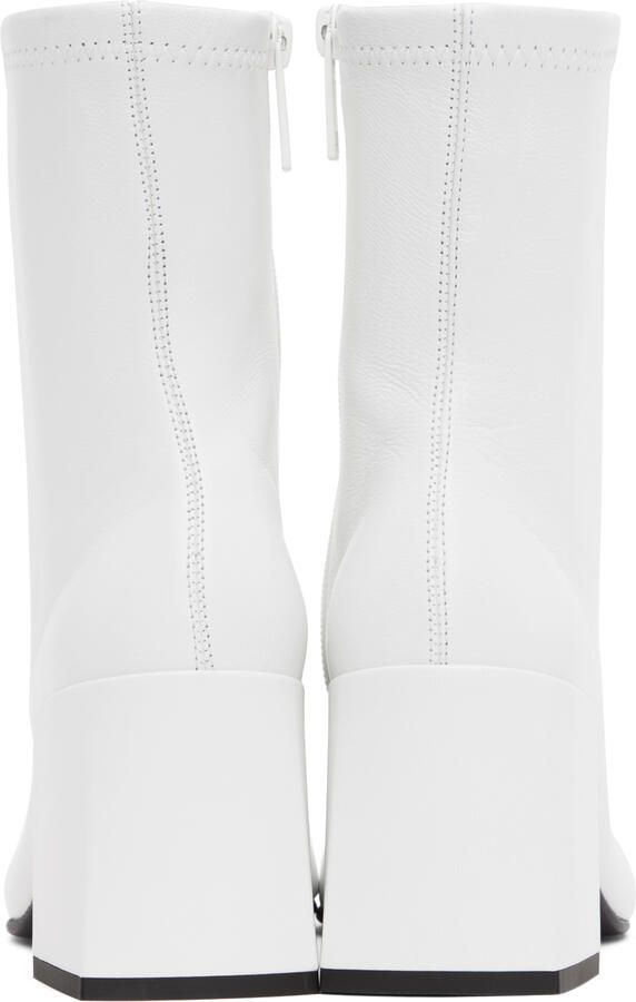 Courrèges White Vinyl Iconic AC Boots - Picture 3