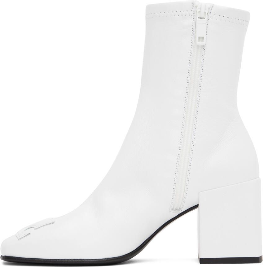 Courrèges White Vinyl Iconic AC Boots - Picture 2