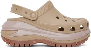 Crocs Beige Mega Crush Clogs