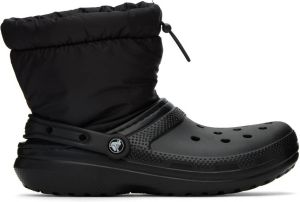 Crocs Black Classic Lined Neo Puff Boots