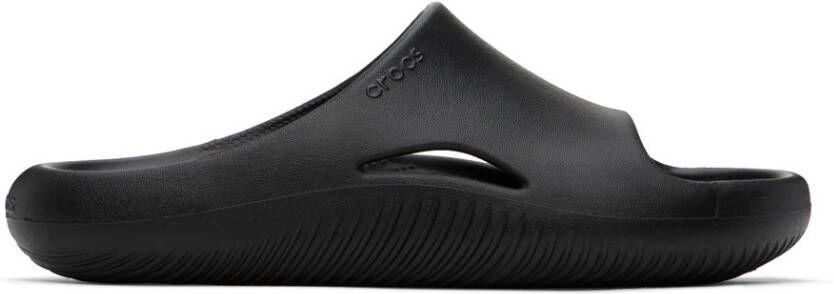 Crocs Black Mellow Recovery Slides