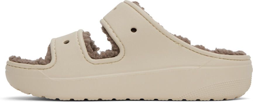 Crocs Beige Classic Cozzzy Sandals - Picture 6