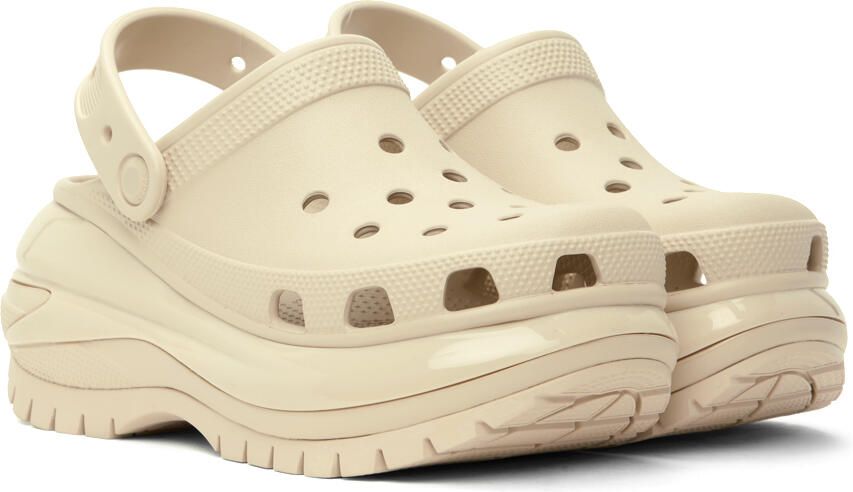Crocs Beige Mega Crush Clogs - Picture 2