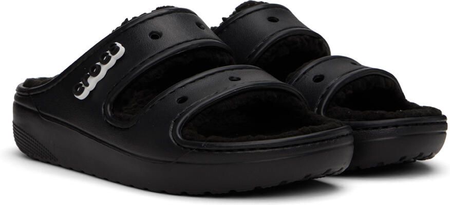 Crocs Black Classic Cozzzy Sandals