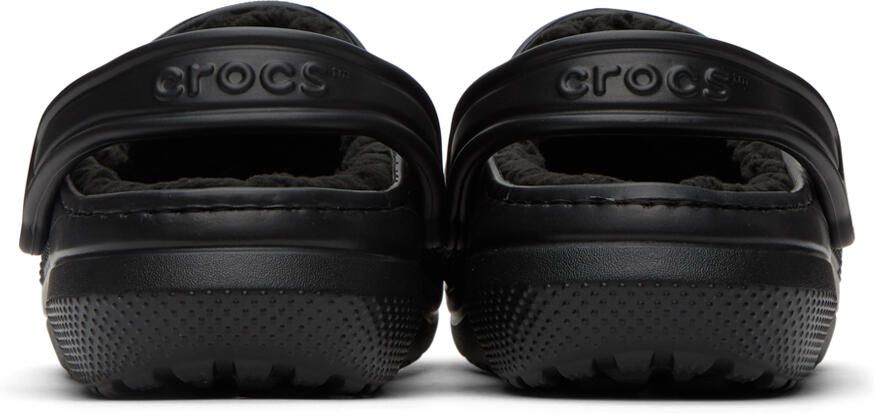 Crocs Black Classic Lined Clogs