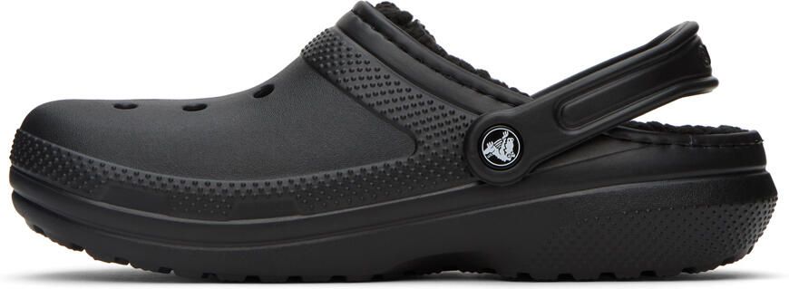 Crocs Black Classic Lined Clogs - Picture 4