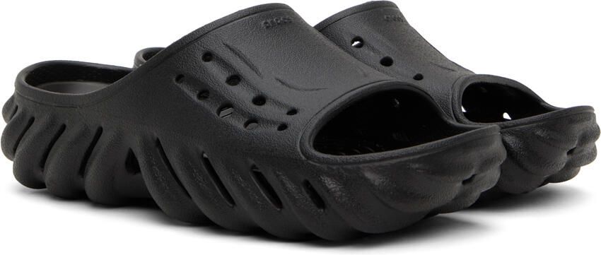 Crocs Black Echo Slides - Picture 2