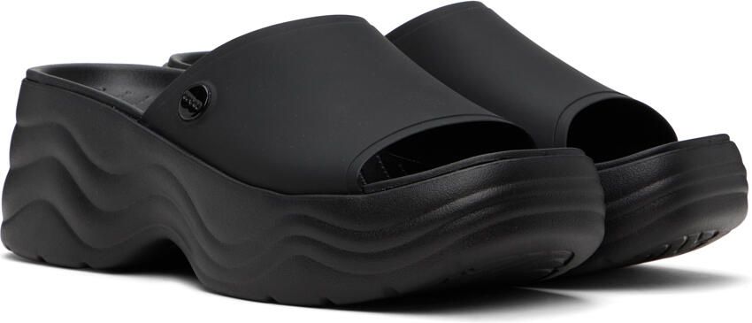 Crocs Black Skyline Slides - Picture 2