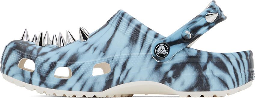 Crocs Blue & Black Rebel Clogs - Picture 3