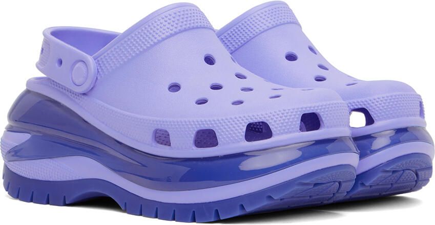 Crocs Purple Mega Crush Clogs - Picture 7