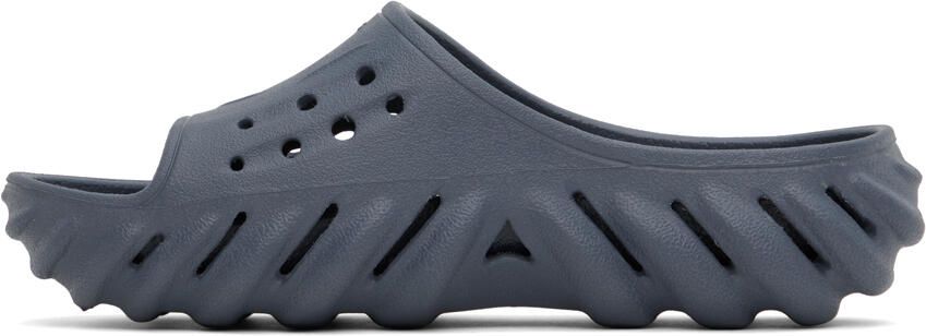 Crocs Gray Echo Slides - Picture 4