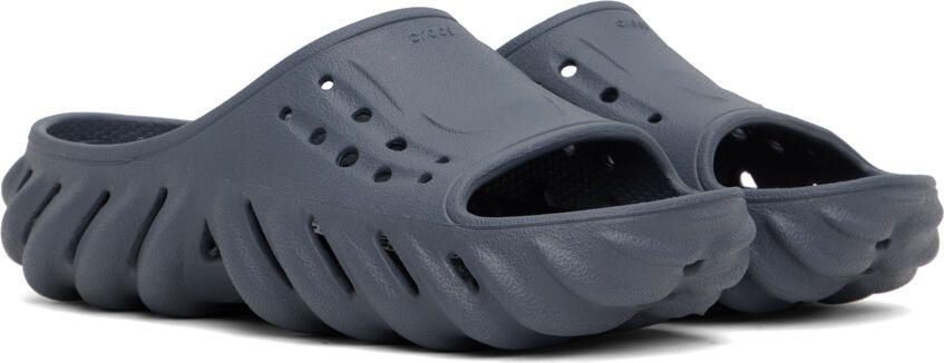 Crocs Gray Echo Slides - Picture 2