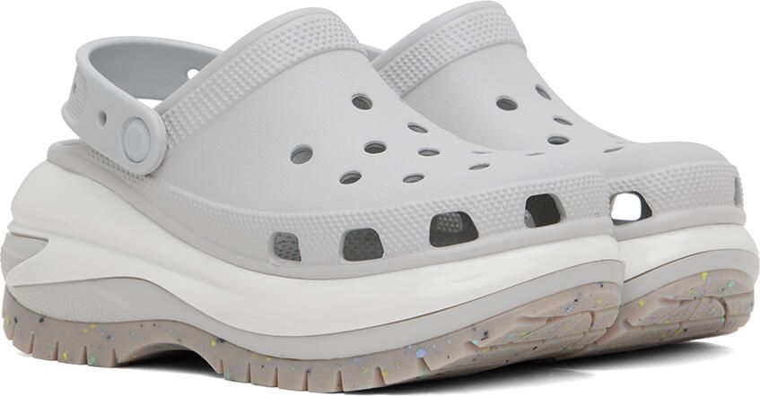 Crocs Gray Mega Crush Clogs - Picture 3