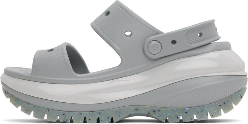 Crocs Gray Mega Crush Sandals - Picture 4
